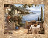 Vivian Flasch Canvas Paintings - Mediterranean Terrace I